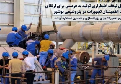 فرصت سازی از توقف اضطراری تولید در پتروشیمی بوشهر