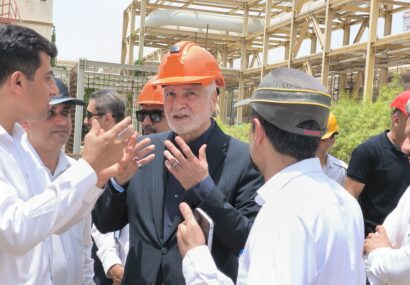 حضور میدانی مدیرعامل پتروشیمی مروارید در واحدهای تولیدی مجتمع